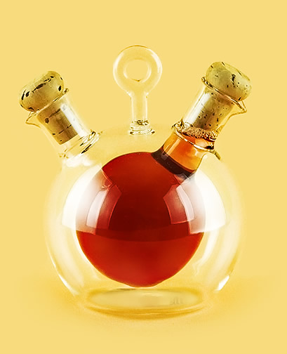 Бутылка для масла из стекла ручной работы