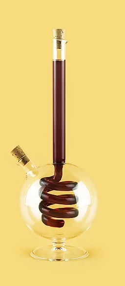 Бутылка «Алхимик» из стекла ручной работы