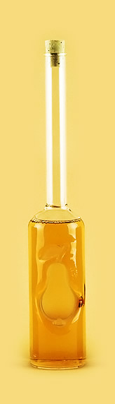 Бутылка «Сахарная груша» из стекла ручной работы