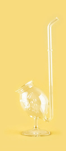 Рюмка из стекла ручной работы