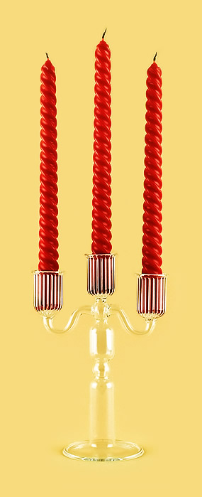 Жирандоль «Трилогия нежности» из стекла ручной работы