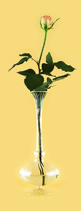 Ваза «Летний иней» из стекла ручной работы