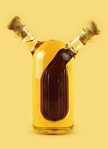 Бутылка для масла из стекла ручной работы