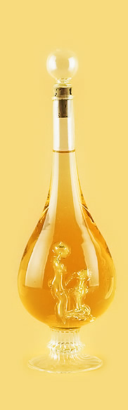 Бутылка «Страсть» из стекла ручной работы