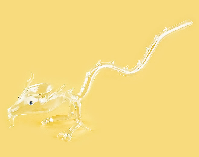 Курительная трубка «Дракон» из стекла ручной работы